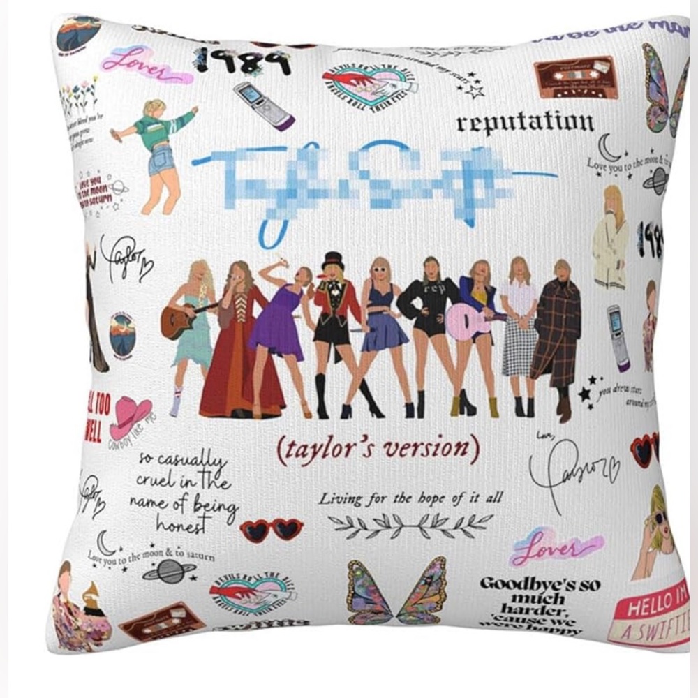 Taylor Swift  Pillow Cover Only